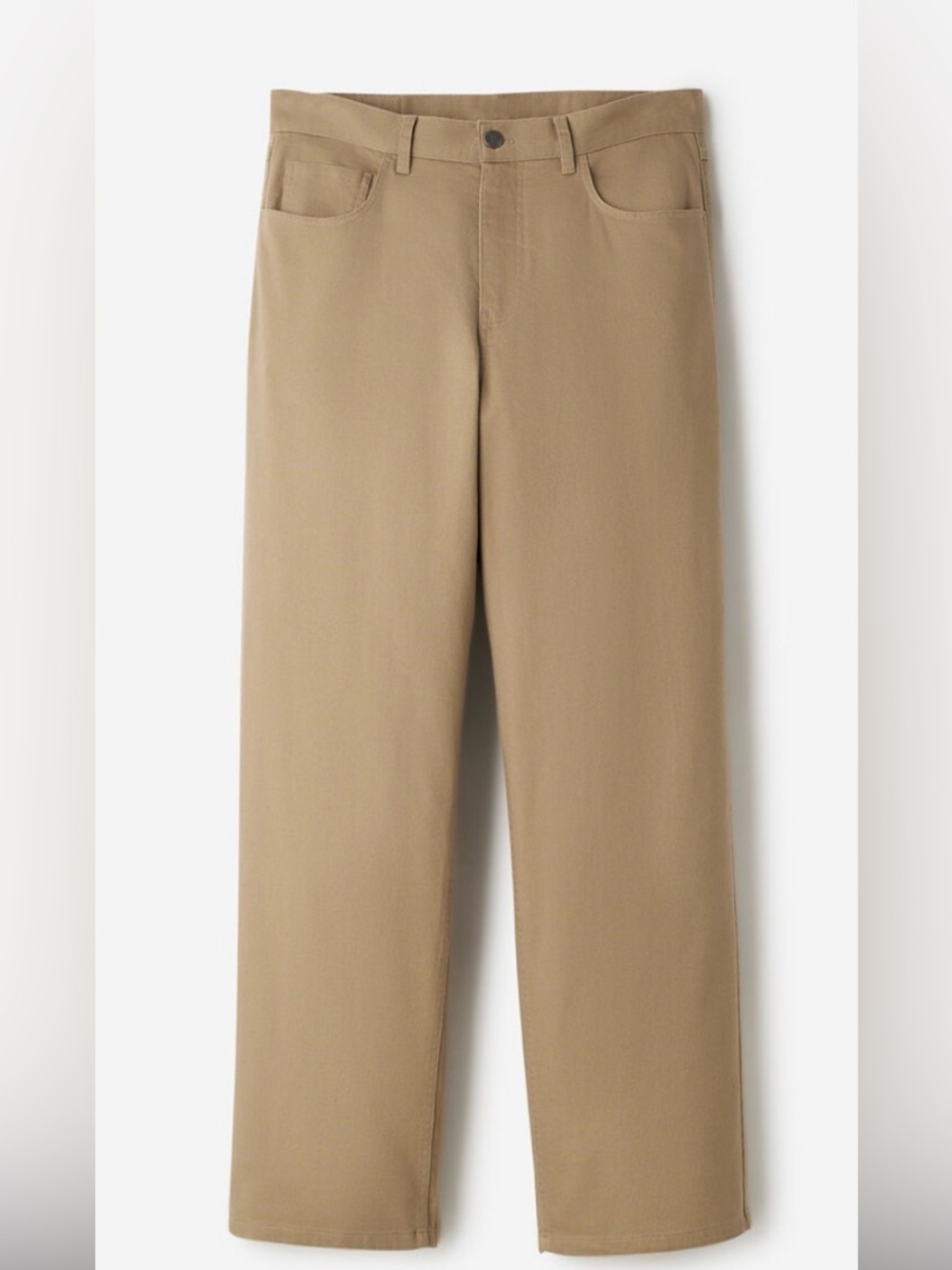NWT Roots Men's Relaxed 5 Pocket Chino Pants - Khaki Tan - Picture 1 of 6